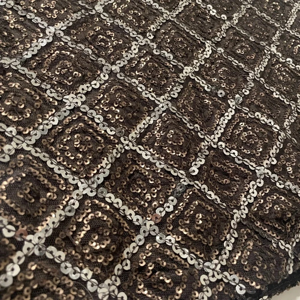 Forever 21 Black and Silver Sequin Mini Skirt - Picture 2 of 4